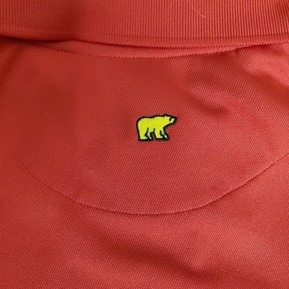 Jack Nicklaus Indianwood Performance Golden Bear Golf Polo Shirt Mens Large Red - Picture 2 of 13